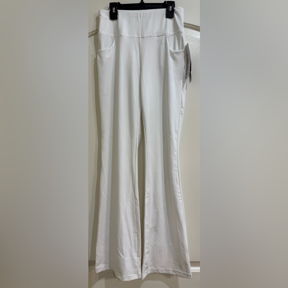 Zeronic Yoga White Flared Pants